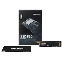 Samsung 980 (MZ-V8V500BW) 500GB NVMe SSD, M.2 Interface, PCIe Gen3, 2280, Read 3100MB/s, Write 2600MB/s, 5 Year Warranty