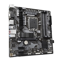 Gigabyte B760M DS3H DDR4 Ultra Durable Intel 1700 Socket Motherboard, Micro-ATX, 4x DDR4 Slots, 2x M.2 Sockets, 1x USB-C Port, 2.5GbE LAN, 1x D-Sub / 2x DisplayPorts / 1x HDMI Port