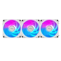 Gigabyte AORUS EZ Chain Fan 120 Ice 120mm ARGB Fans with Easy Daisy-Chain Setup 3-Pack White