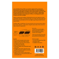 prevo 15.6 Inch Anti-Glare Laptop Privacy Screen Filter, Anti-Peep, Anti-Static, Blackout