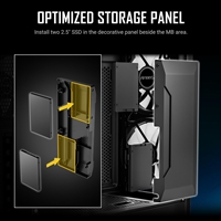 ANTEC NX416L Case, Gaming, Black, Mid Tower, 1 x USB 3.0 / 2 x USB Type-C, Tempered Glass Side Window Panel, Addressable RGB LED Fans, ATX, Micro ATX, ITX