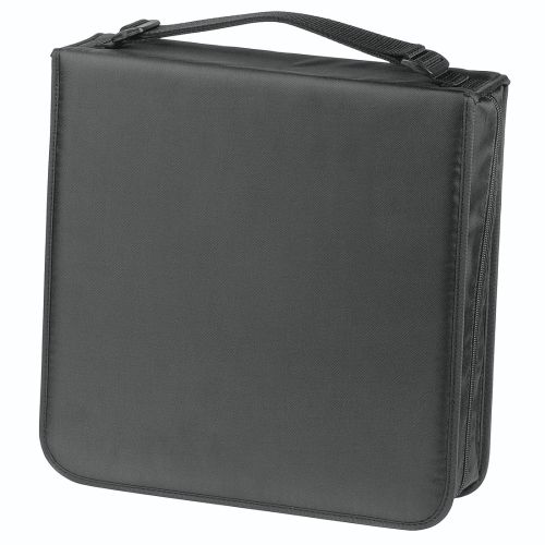 Hama CD/DVD/Blu-Ray Disc Wallet, Up to 208 Discs, Cleaning Cloth, Black