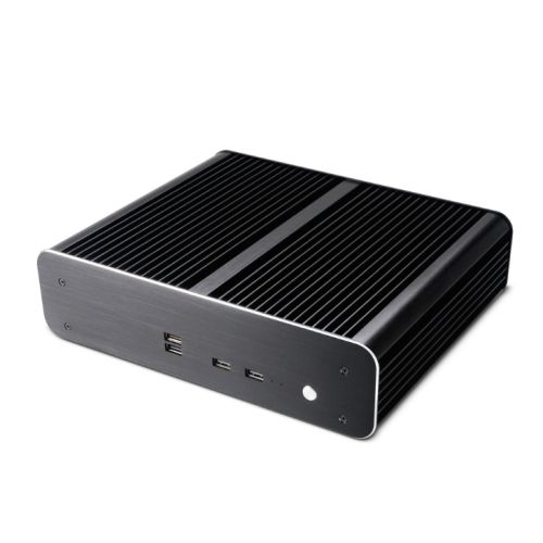 Akasa Euler TX Plus Thin Mini ITX Case for Intel LGA1700, Fanless, Aluminium, VESA Mountable