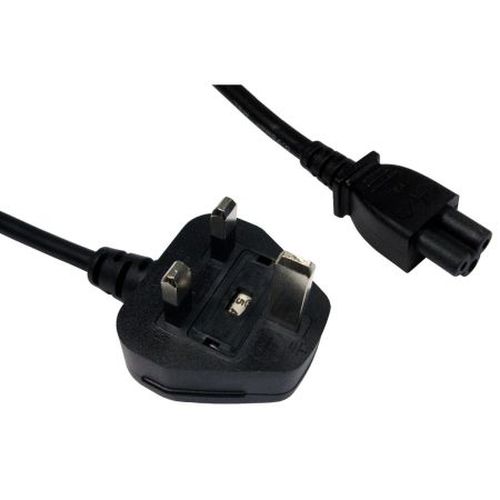 BUILDIT UK Power Lead, Cloverleaf, Moulded Plug, 1.8 Metres