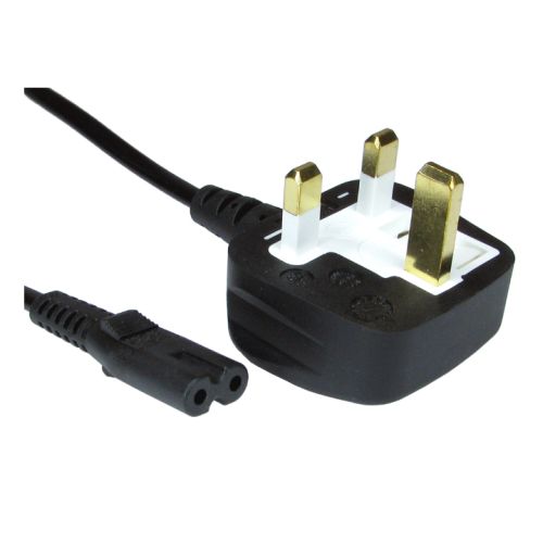 BUILDIT UK Power Lead, Figure 8, Moulded Plug, 1.8 Metres