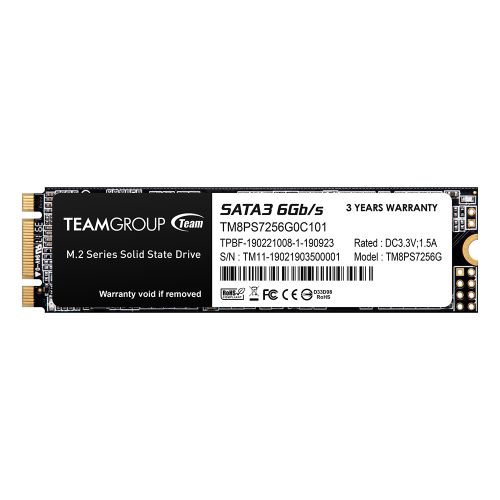 Team 256GB MS30 M.2 SATA SSD, M.2 2280, SATA3, R/W 500/400 MB/s