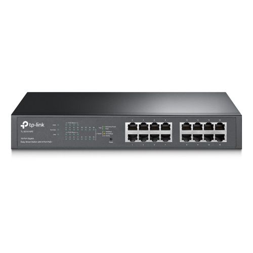 TP-Link TL-SG1016PE 16-Port Metal Gigabit Easy Smart Switch with 8-Port PoE+ (150W)