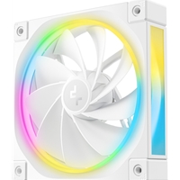 DeepCool FL12 120mm PWM 3 Pack Reverse White Fan - High Performance, Low Noise, Fluid Dynamic Bearing, 36 ARGB LEDs, 500-2150 RPM, 55 CFM Airflow, 4-Pin PWM Control