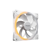 Be Quiet! (BL135) Light Wings 14cm PWM Reverse Blade ARGB Case Fan, Rifle Bearing, 20 LEDs, Front & Rear Lighting, Daisy-Chain, Up to 1300 RPM, White
