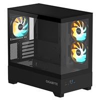 GIGABYTE C201 PANORAMIC RGB Gaming PC Case, Tempered Glass, Optimized Airflow, mini-ITX/m-ATX