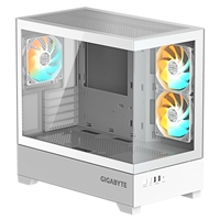 GIGABYTE C201 PANORAMIC ICE RGB Gaming PC Case, Tempered Glass, Optimized Airflow, mini-ITX/m-ATX