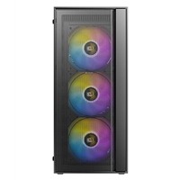 Antec AX65 ARGB Mid-Tower Gaming PC Case - High-Airflow Mesh Front, 4 x 120?mm ARGB Fans Included, Tempered Glass Side Panel, ATX/Micro-ATX/ITX