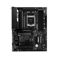 ASRock X870 Pro-A WiFi AMD AM5 Socket Motherboard, 4 x DDR5 DIMM Slots, 1 x M.2 Socket (Key E), 2 x USB4 Type-C, 2.5G LAN, 802.11be Wi-Fi 7 Module, 1 x HDMI Port