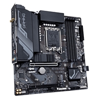 Gigabyte B760M GAMING X AX Intel 1700 Socket Motherboard, Micro-ATX, 4x DDR5 Slots, 2x M.2 Sockets, 1x USB-C Port, Fitted I/O Shield, 2.5GbE LAN, Wi-Fi 6E, 1x DisplayPort / 1x HDMI Port