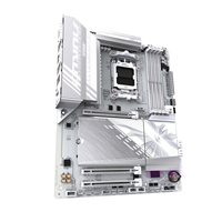 Gigabyte B850 AORUS ELITE WIFI7 ICE AMD AM5 Socket Motherboard, ATX, 4x DDR5 Slots, 3x M.2 Sockets, 2x USB-C Port, Fitted I/O Shield, 2.5GbE LAN, Wi-Fi 7, 1x DisplayPort / 1x HDMI Port