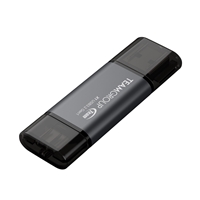 Team TX13128GC01 2 in 1 Dual OTG 128GB Flash Drive, X1 USB 3.2 Gen1, Type C & A, Plug and Play