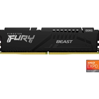 Kingston FURY Beast (KF556C36BBEK2-128)128GB (64GB x2), DDR5 5600MT/s Memory DIMM - Black