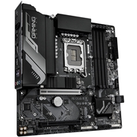 Gigabyte B760M GAMING X WIFI6E GEN 5 INTEL Socket Motherboard, Micro-ATX, 4 x DDR5 Slots, 2x M.2 Socket, GbE LAN, 1 x USB Type C, 1x HDMI Port/ 1 x Display Port