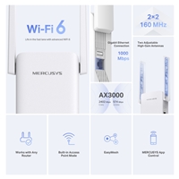 Mercusys ME80X AX3000 Wi-Fi Range Extender