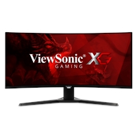 Viewsonic VX3418-2KPC 34 Inch Curved Gaming Monitor, UWQHD, HDMI, Display Port, 180Hz, 1ms, Freesync, Speakers, Height Adjustable, VESA