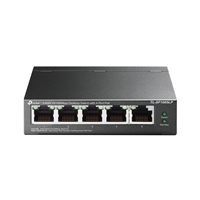 TP-Link TL-SF1005LP 5-Port 10/100Mbps Metal Desktop PoE Switch with 4-Port PoE (41W)