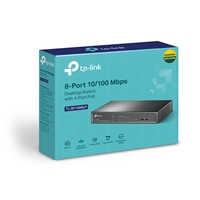 TP-Link TL-SF1008LP 8-Port 10/100Mbps Metal Desktop PoE Switch with 4-Port PoE (41W)