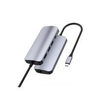 Prevo C501R 4-In-1 USB-C Networking Hub Docking Station with RJ-45 Gigabit Ethernet, 60W Passthrough, USB-A USB 3.0, 4K HDMI for PC, Laptop, Tablet - Windows & Mac iOS Compatible