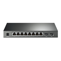 <b>JetStream 10-Port Gigabit Smart Switch with 8-Port PoE+</b><br/><br/><b>Key Features</b><br/>61 W PoE Budget: 8x 802.3af/at-compliant PoE+ ports with a total power supply of 61 W.<br/>Full Gigabit Ports: 8x gigabit PoE+ ports and 2x gigabit SFP Slots provide high-speed connections.<br/>Integrated into Omada SDN: Zero-Touch Provisioning (ZTP)