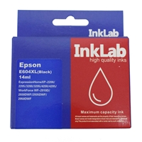 InkLab 604 Epson Compatible Black Replacement Ink is a high-quality ink cartridge designed to be used with select Epson printers. This cartridge is specifically designed to replace the Epson 604 black ink cartridge.<br/><br/>The InkLab 604 Epson Compatible Black Replacement Ink cartridge contains premium-quality ink that is formulated to deliver sharp and crisp black text. The ink is fade-resistant and produces prints with sharp