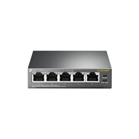 <b>Professional High-Power 5-Port Gigabit Switch with 4 PoE+ Ports - plug and play</b><br/><br/><b>Dedicated 4-Port PoE+ Switch (65 W Budget) for Numerous Applications</b><br/>Compliance with the 802.3af/at PoE+ standard supports up to 30 W on each PoE port. The total 65 W PoE power budget for the 4 x PoE ports opens up a wide range of applications