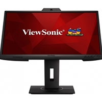 Viewsonic VG2440V 23 Inch Full HD IPS Monitor, Widescreen, 60Hz, 5ms, VGA, HDMI, DisplayPort, Speakers, Webcam & Micrphone, Height Adjustable