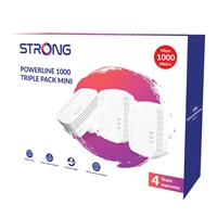 The Powerline 1000 Triple pack Mini which includes 3 Powerline 1000 mini adapters creates in an extremely simple way a high-speed home network using your home’s existing electrical wiring at speeds up to 1000 Mbit/s. No new wire required! Connect computers