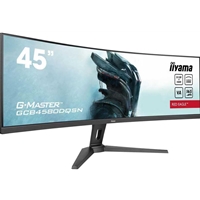 iiyama G-Master Red Eagle 44.5 Inch DQHD UltraWide Curved Gaming Monitor, VA, 165Hz, 0.8ms, Freesync, HDMI, Displayport, USB-C Hub, KVM Switch, Dock, Speakers, Height Adjust, VESA
