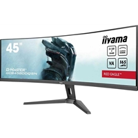 iiyama G-Master Red Eagle 44.5 Inch DQHD UltraWide Curved Gaming Monitor, VA, 165Hz, 0.8ms, Freesync, HDMI, Displayport, USB-C Hub, KVM Switch, Dock, Speakers, Height Adjust, VESA - Image 2