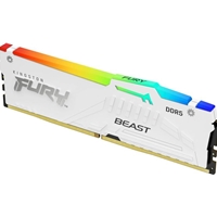 Kingston FURY Beast KF556C36BWEAK2-32 32GB (2x 16GB) DIMM System Memory, 5600MHz, DDR5, CL36, White, RGB, Intel XMP, AMD EXPO