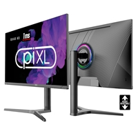 piXL CM27G7 27 Inch Frameless QHD IPS Monitor, 100Hz, 1ms, Freesync, G-Sync, HDMI, Display Port, USB, Black with RGB Lighting, VESA Mount, Height Adjustable, 3Year Warranty - Image 2
