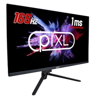 piXL CM27F10 27 Inch Frameless Gaming Monitor, Widescreen LCD Panel, Full HD 1920x1080, 1ms Response Time, 165Hz Refresh, Display Port / HDMI, 16.7 Million Colour Support, VESA Wall Mount, Black Finish - Image 2