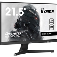 iiyama G-MASTER G2245HSU-B2 22 inch IPS Gaming Monitor, Full HD, 1ms, HDMI, DisplayPort, USB Hub, Freesync, 100Hz, Speakers, Black, Internal PSU, VESA