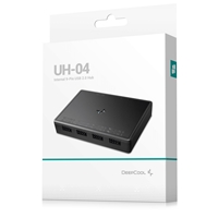 DeepCool USB HUB 4 ports, Easy Setup, Plug-and-play, Windows, macOS Compatibility, Connecting Multiple USB Devices, Black - Image 2