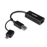 Lindy USB 3.2 Gen 1 Gigabit Ethernet Converter, Bus-Powered, No External Power Supply Required - Image 2