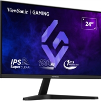 Viewsonic VX24G1-HD 24 Inch Full HD IPS Gaming Monitor, 1920x1080 resolution, 180Hz, HDMI, DisplayPort, 1ms, Freesync, VESA