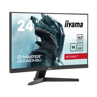 iiyama G-Master GC2480HSU-B1 Red Eagle Curved Gaming Monitor, 23.6 Inch,Full HD, 180Hz, 0.5ms, FreeSync, HDMI, Display Port, USB Hub