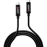 LINDY 43348 USB Type-C 3.2 Gen 2 Type C/C Active Cable, 3 m - Active Cable for Video Signals and Data Transfer up to 10 Gbps, Supports DisplayPort 1.4 High Resolution, UHD up to 8K 7680x4320@60Hz