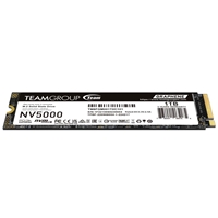 Team NV5000 (TM8FGM001T0C101) 1TB M.2 Interface, PCIe Gen4x4 with NVMe, 2280, Read 5000MB/s, Write 3000MB/s, 3 Year Warranty