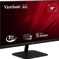 Viewsonic VA2432-H-2 24 Inch IPS Frameless Monitor, Full HD, LED, Widescreen, 100Hz, 1ms, VGA, HDMI, VESA