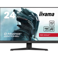 iiyama G-Master Red Eagle 24 Inch Gaming Monitor G2470HSU-B6, Full HD, 180Hz, 0.2ms, FreeSync, HDMI, Display Port, USB Hub, Speakers, Pivot, VESA - Image 2