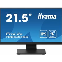 iiyama PROLITE T2252MSC-B2 21.5 Inch 10 Point Touchscreen IPS Monitor, Full HD, 5ms, USB Hub, HDMI, DisplayPort, Speakers, Black, Internal PSU, VESA - Image 2