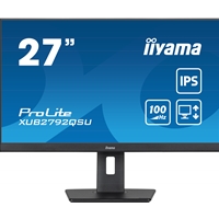 iiyama Prolite XUB2792QSU-B6 27 inch QHD IPS Monitor, 0.4ms, HDMI, DisplayPort, USB Hub, 100Hz, Speakers, Black, Internal PSU, Height Adjust, Pivot, VESA - Image 2