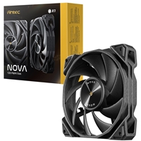 The Antec NOVA 120 PWM Fan is a high-performance cooling fan designed for efficient airflow and reduced noise. It features a three-phase PWM speed controller