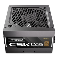 The Antec CSK850 PRO is an 850 W semi-modular power supply designed for modern gaming and high-performance PCs. Compliant with the ATX 3.1 standard and PCIe 5.1 ready